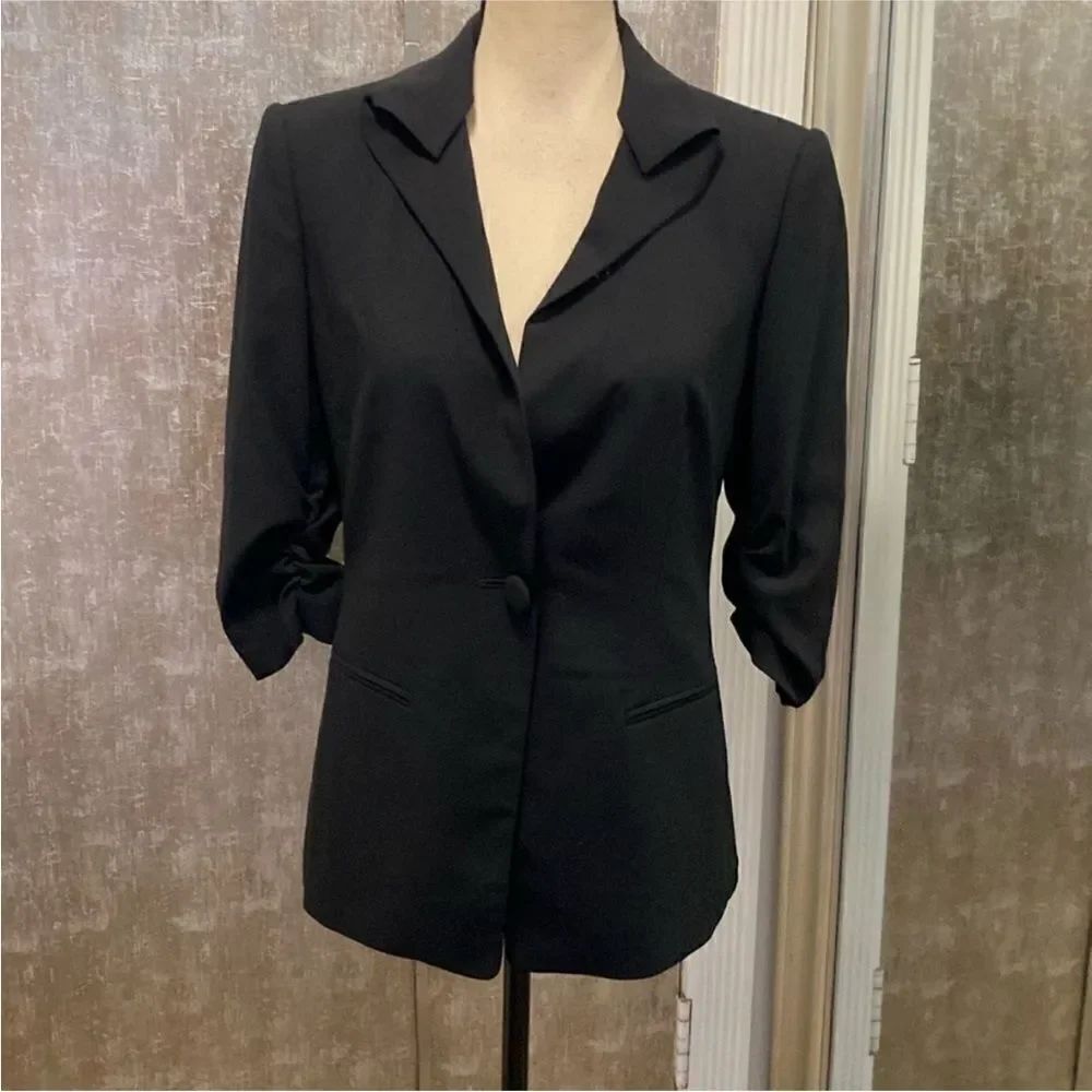 Giorgio Armani 100% wool Elegant Black Women's Blazer, S